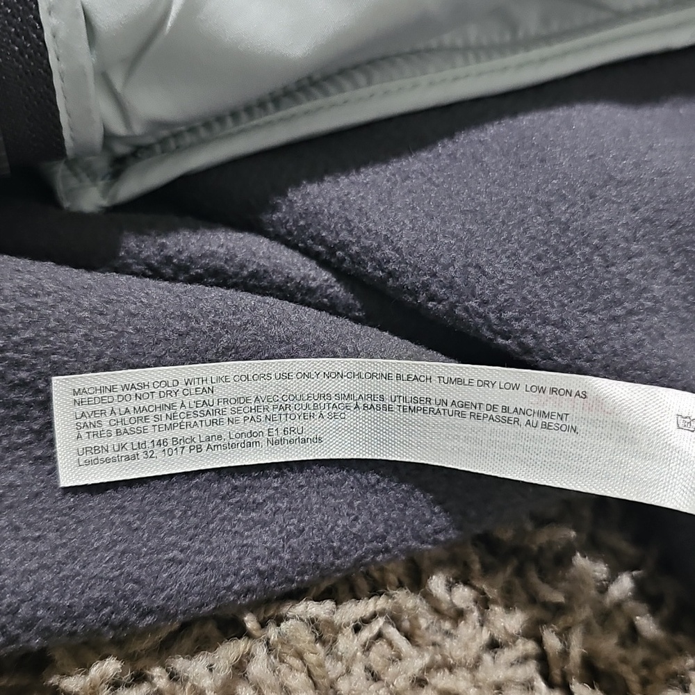 NWT Free People Movement Jacket In The Zone Zip Up Fleece Gunmetal Wintergreen - Picture 6 of 9